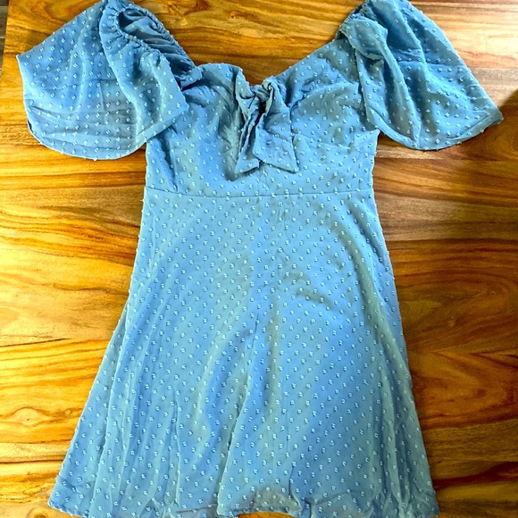 Lulu’s Swiss Dot Skater Dress - Picture 5 of 6